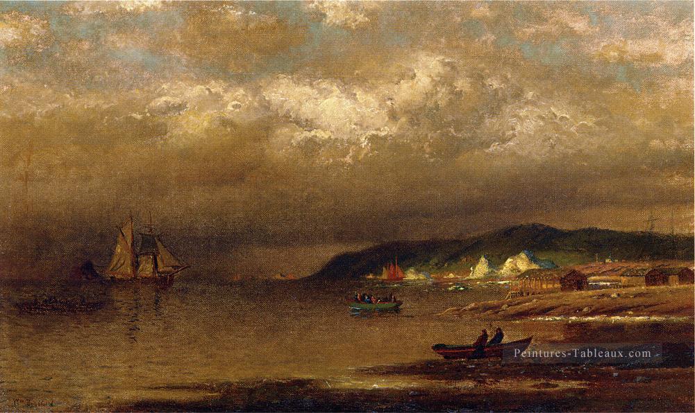 Côte de Terre Neuve Bateau paysage marin William Bradford Peintures à l'huile